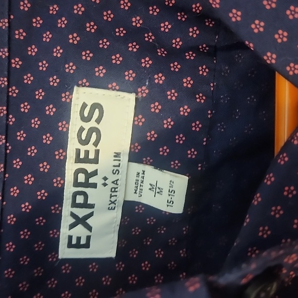 Express Brand dress shirt. Men's Size Medium - Picture 2 of 3